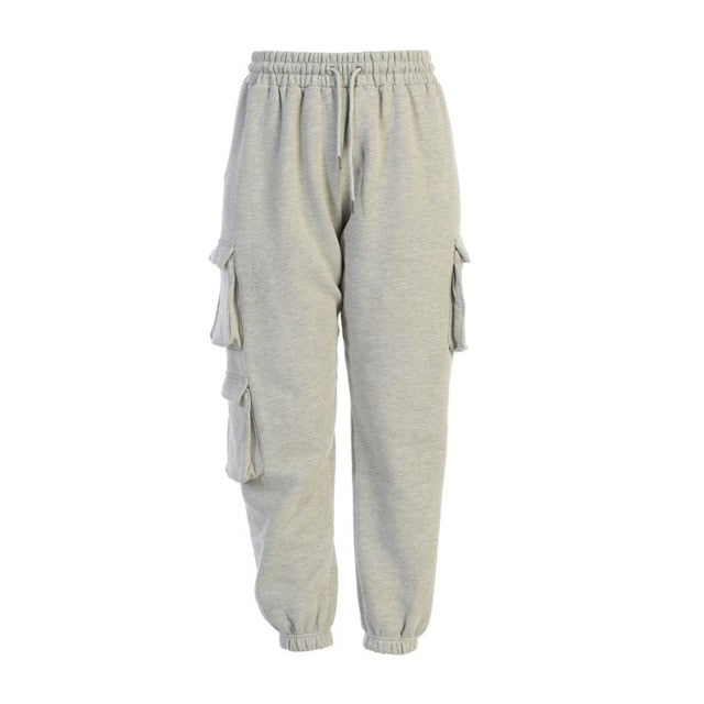 Fashionable sweatpants with the pockets