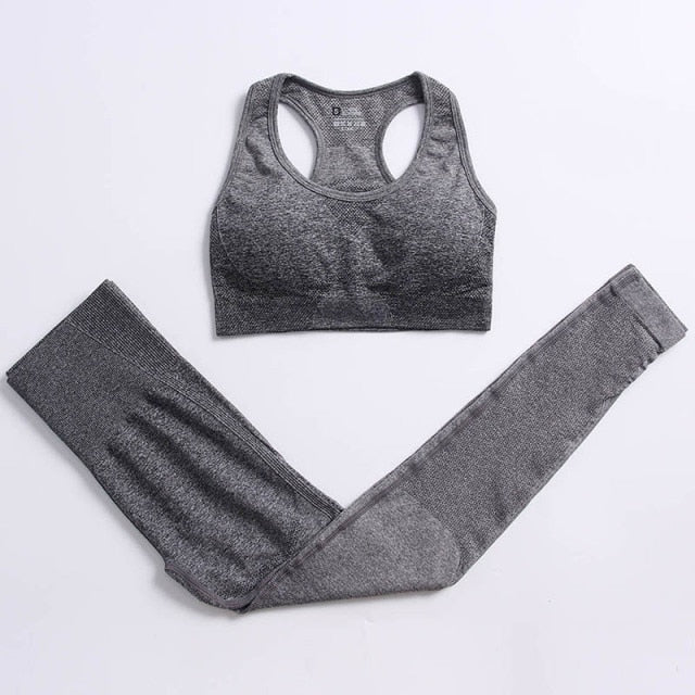 Sport set with a long-sleeved top