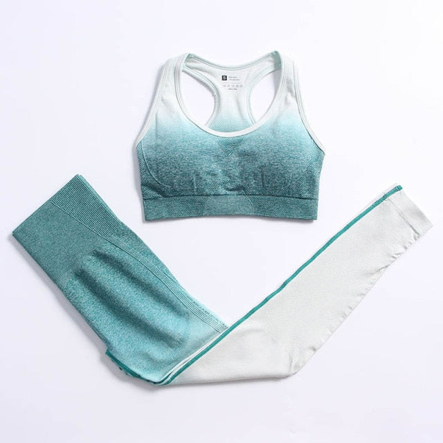 Sport set with a long-sleeved top