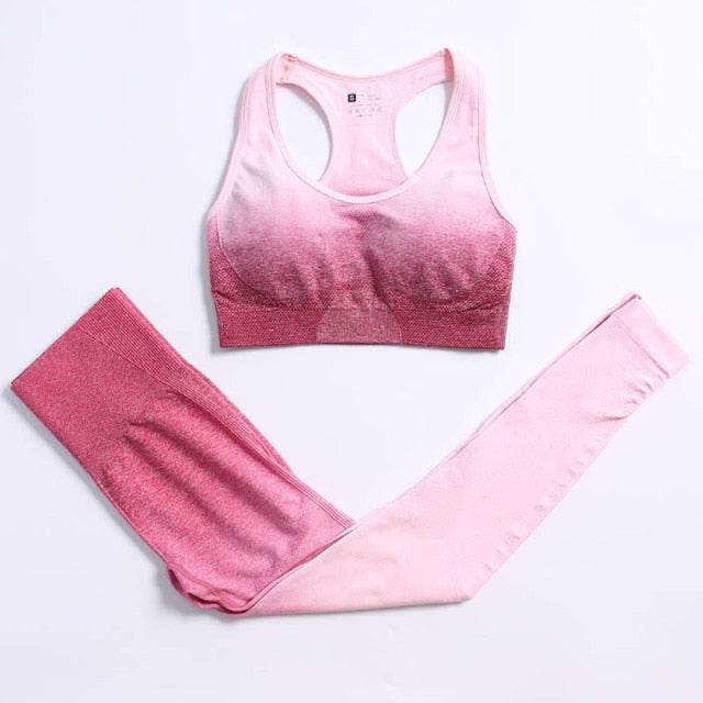 Sport set with a long-sleeved top