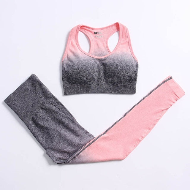 Sport set with a long-sleeved top