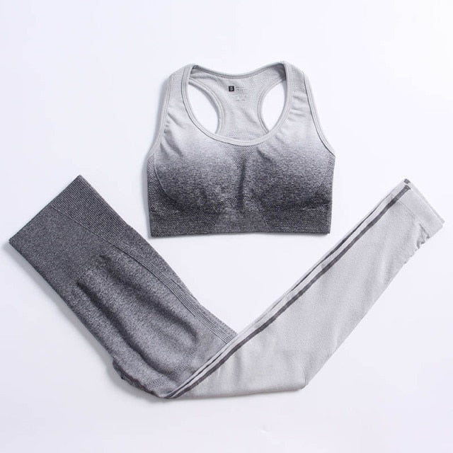 Sport set with a long-sleeved top