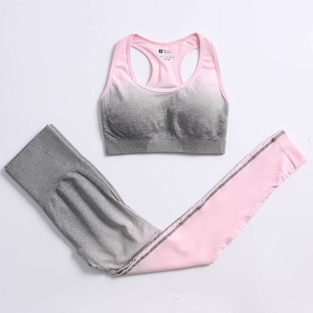 Sport set with a long-sleeved top