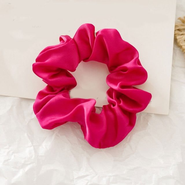 Fancy silk scrunchie