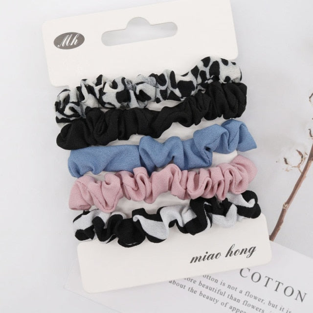 3/4/5/6 PACK - hair scrunchies