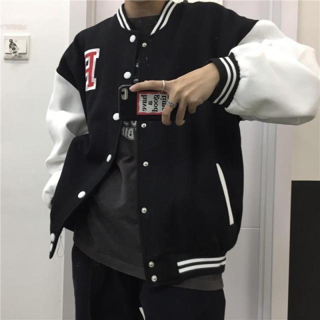 Streetwear baseball jacket