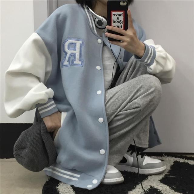 Streetwear baseball jacket