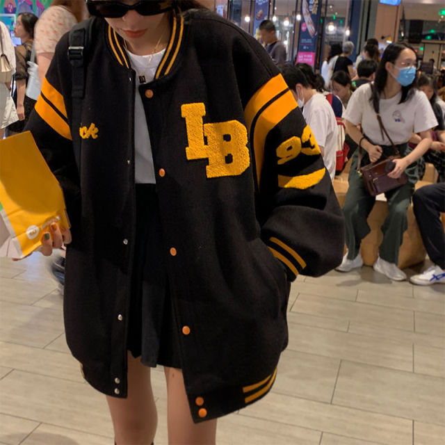 Streetwear baseball jacket