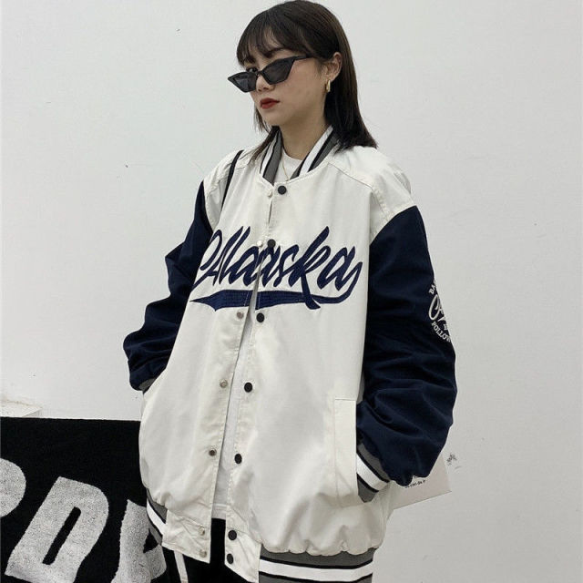 Streetwear baseball jacket