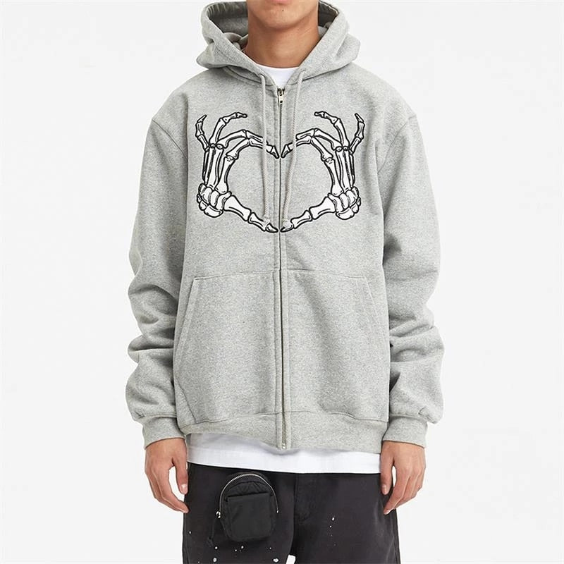 Hoodie with a zipper