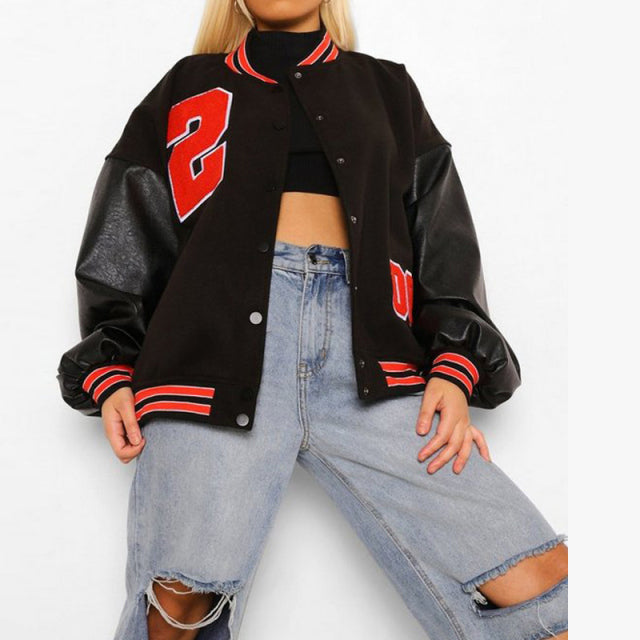 Fashionable baseball jacket