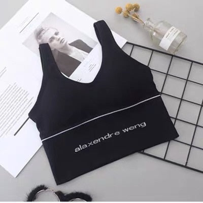 U-shaped sports bra