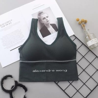 U-shaped sports bra