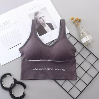 U-shaped sports bra