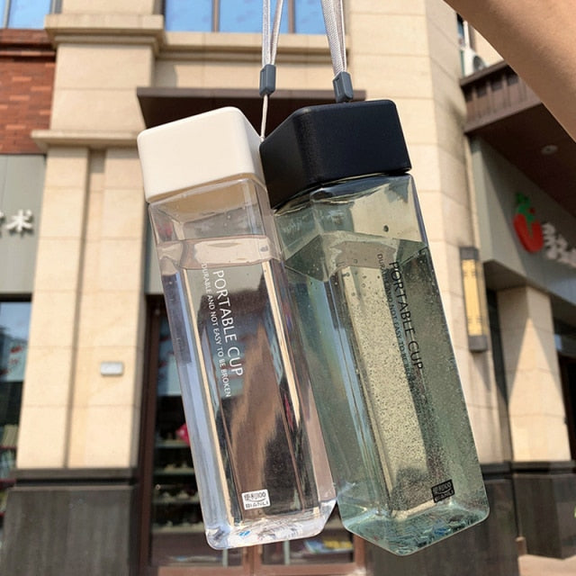 NEW 450 mL trendy squared drinking bottle