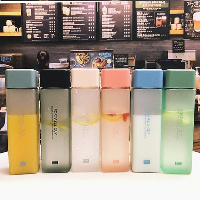 NEW 450 mL trendy squared drinking bottle