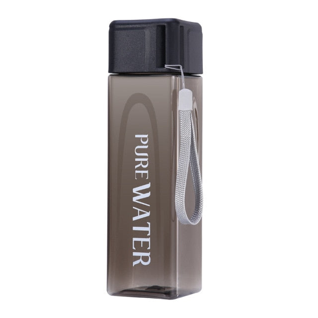 500ml pure WATER squared water bottle