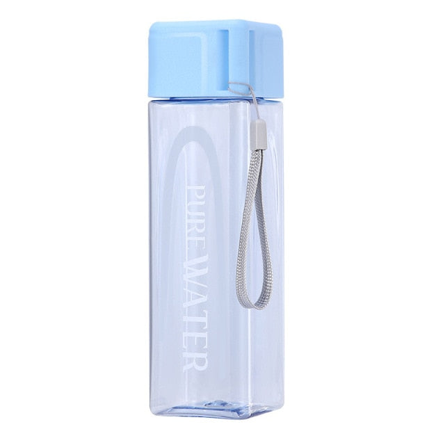 500ml pure WATER squared water bottle