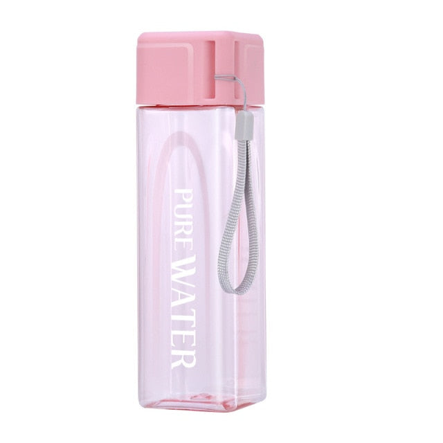 500ml pure WATER squared water bottle