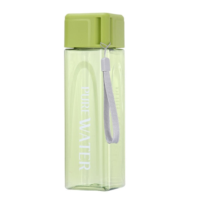 500ml pure WATER squared water bottle