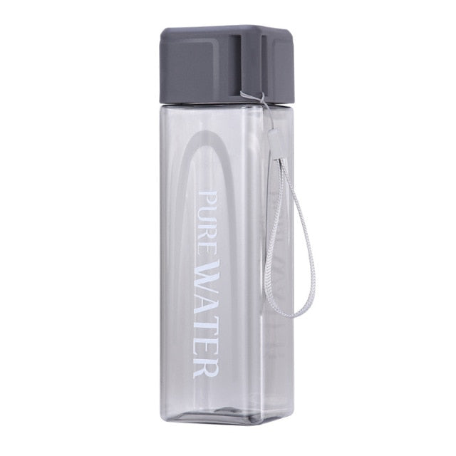 500ml pure WATER squared water bottle