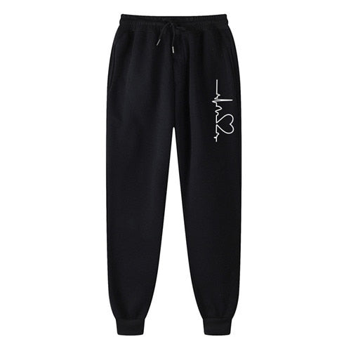 Comfy sweatpants with a graphic