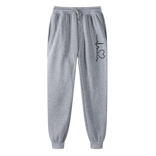 Comfy sweatpants with a graphic