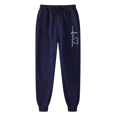 Comfy sweatpants with a graphic