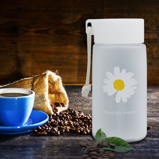 500ml flower water bottle