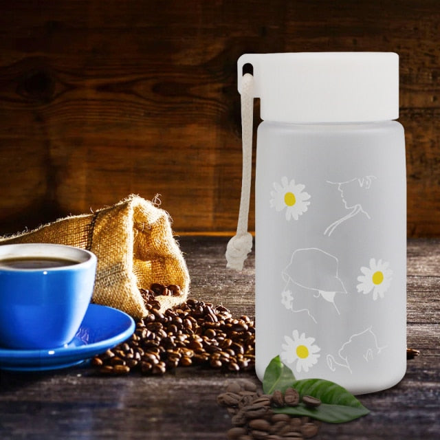 500ml flower water bottle