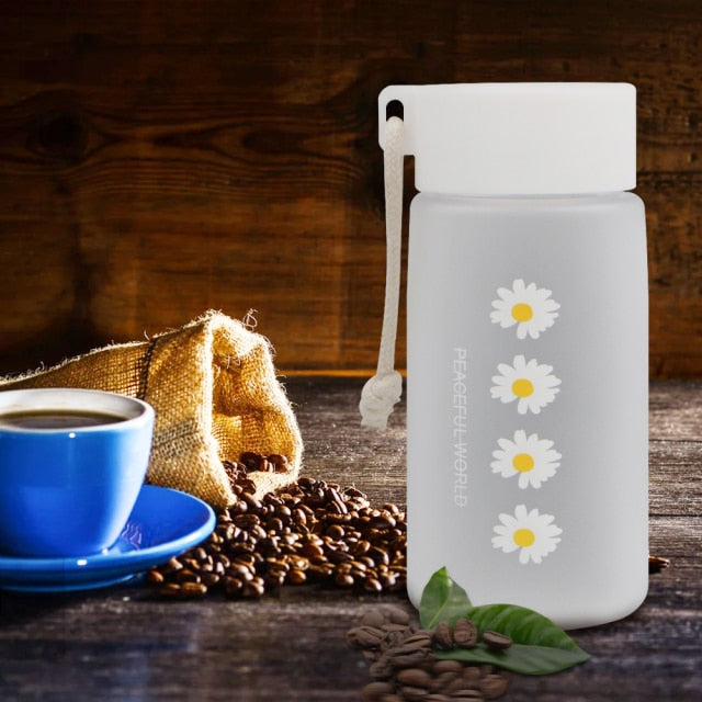 500ml flower water bottle