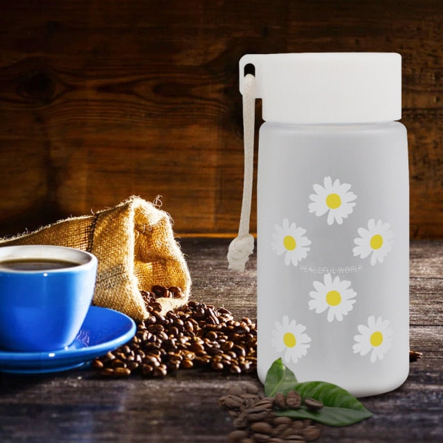 500ml flower water bottle