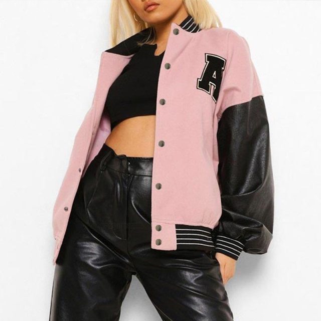 Fashionable baseball jacket