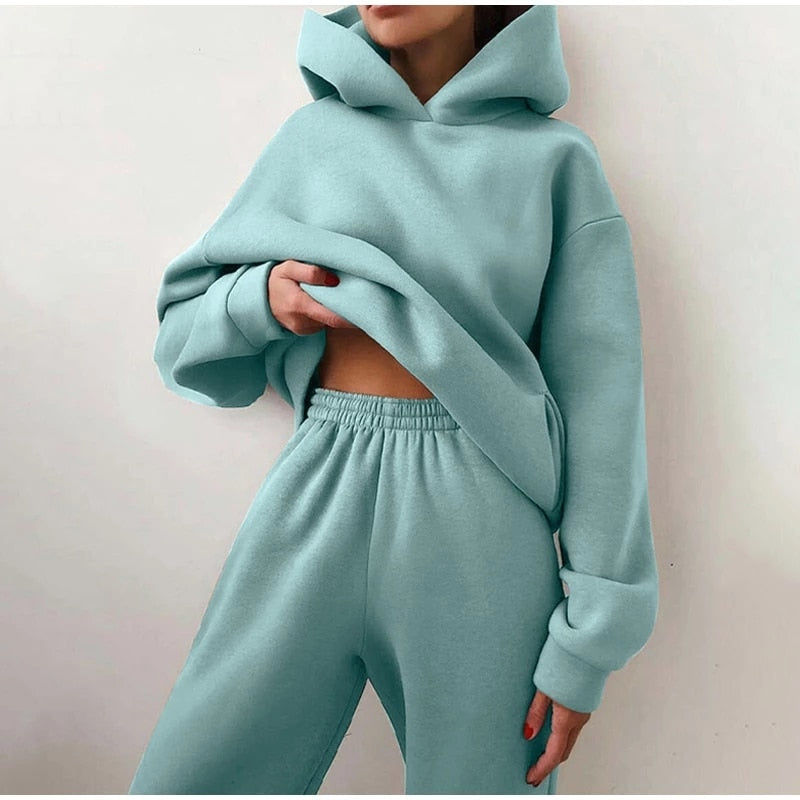 2 piece warm hooded sets- hoodie and sweatpants