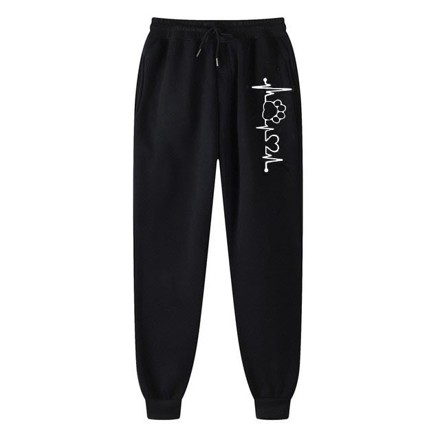 Comfy sweatpants with a graphic