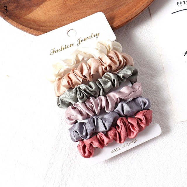 3/4/5/6 PACK - hair scrunchies