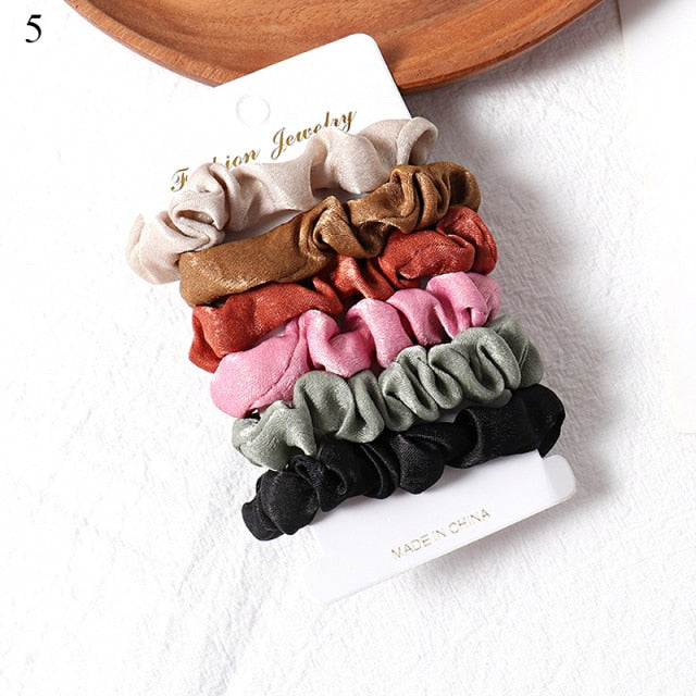 3/4/5/6 PACK - hair scrunchies