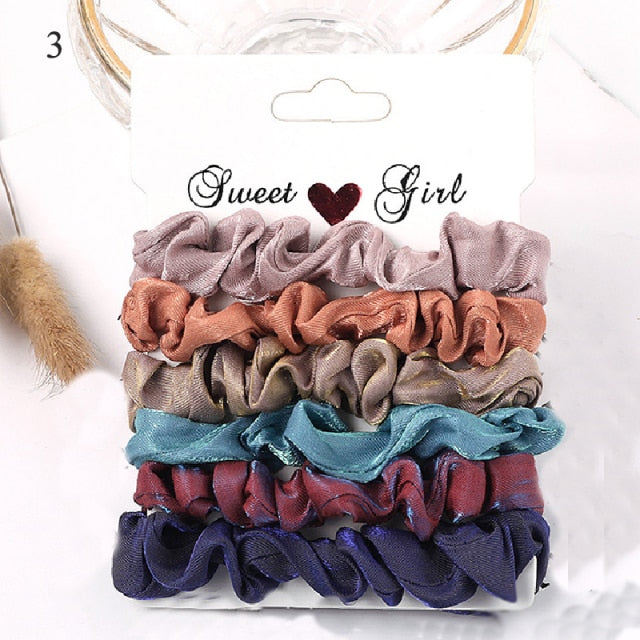 3/4/5/6 PACK - hair scrunchies