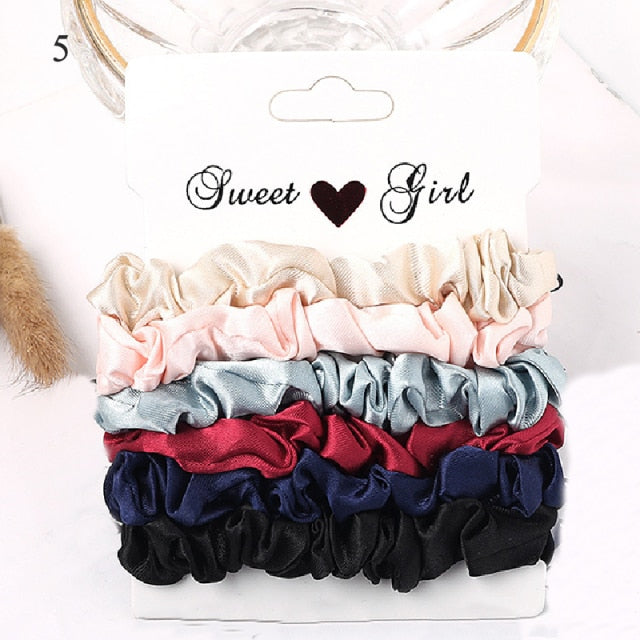 3/4/5/6 PACK - hair scrunchies