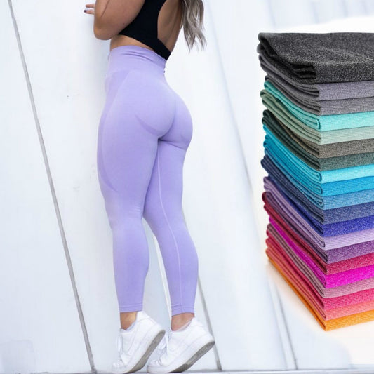 Elastic leggings in basic colors