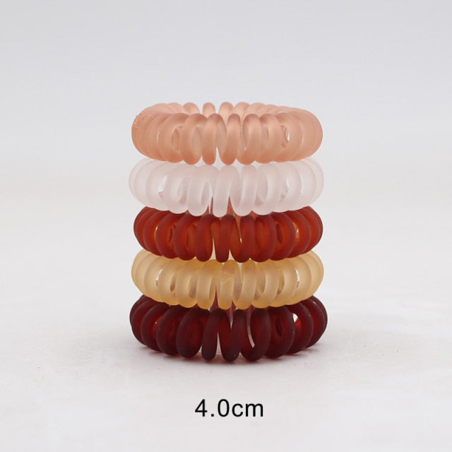 5 PACK - spiral hair bands