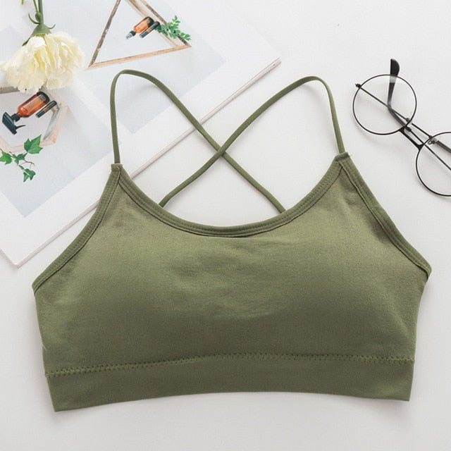 Sports bra with double straps