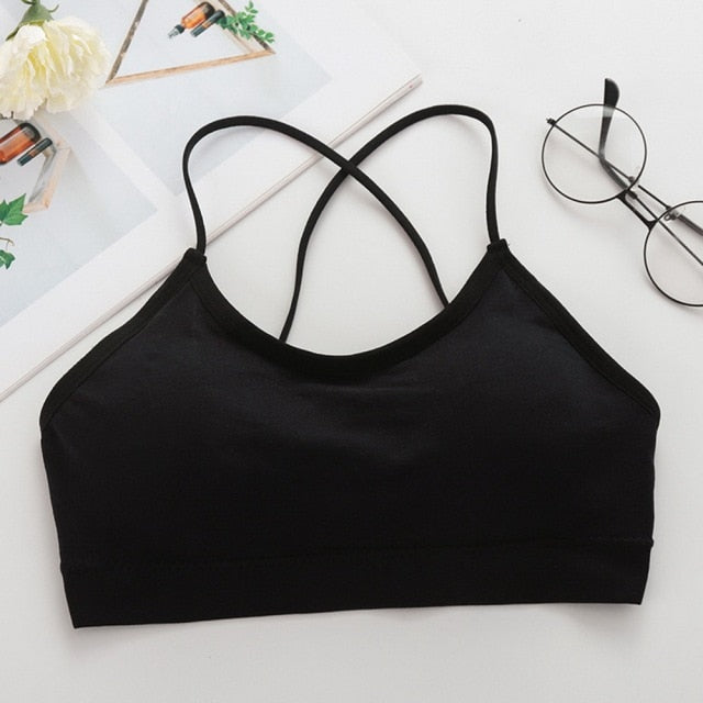 Sports bra with double straps